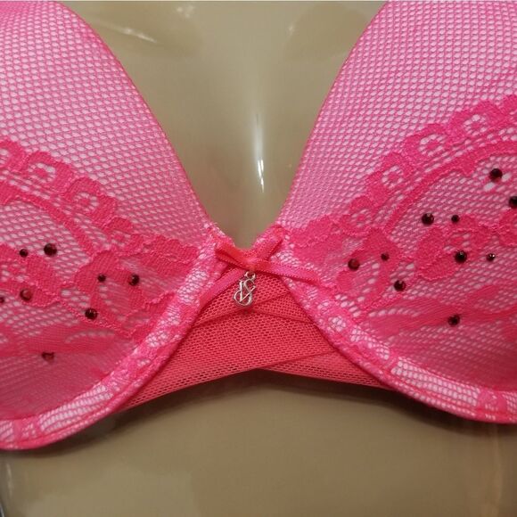 32DD Victoria's Secret Pink Lined Bra - Picture 5 of 7